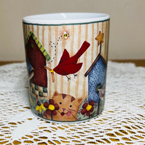 Lang & Wise Vintage “Birdsong” Collector Mug Debi Hron 1999 Thailand DH#1 Coffee - Picture 5 of 10